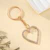Wholesale Diamond Heart Metal Keychain