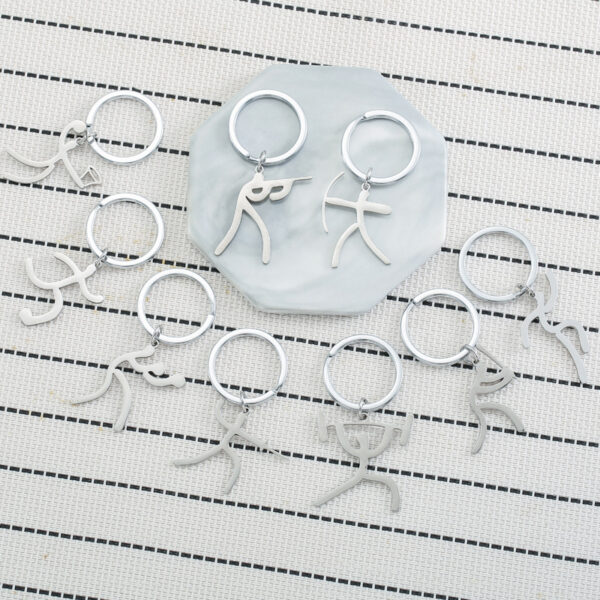 Wholesale Sports Matchman Stainless Steel Keychain