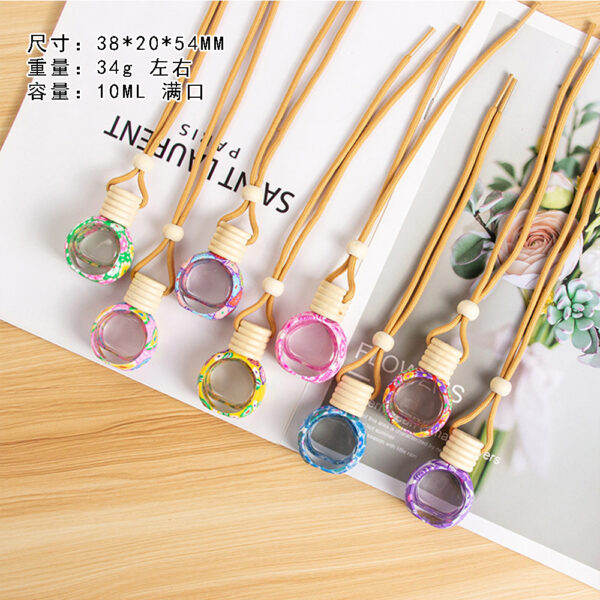 Wholesale Soft Pottery Scented Water Bottle Car Pendant