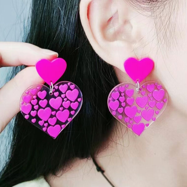O1CN011M0csY1T3M7AXTAMO_2677772326-0-cib Wholesale Valentine's Day Rose Red Heart Stud Earrings