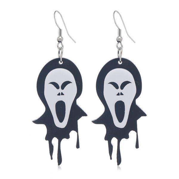 Wholesale Halloween Ghost Vampire 3D Acrylic Earrings