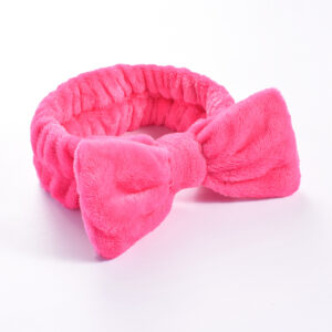 7#Pure rose red (bow headband)