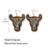 O1CN011SktAh1zp30fflTWx_2215459036762-0-cib Wholesale Western Vintage Bull Head Inlaid Wooden Earrings