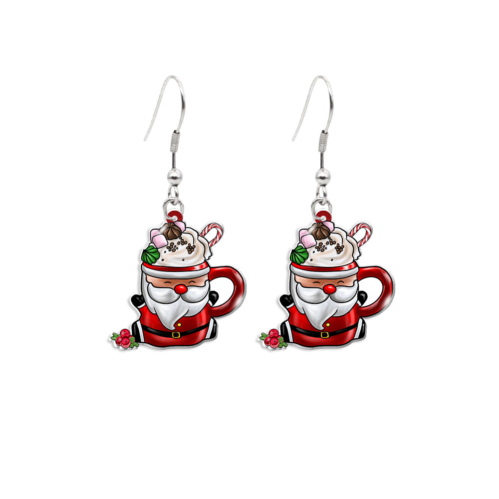 Wholesale Christmas Tea C Cake C Earrings