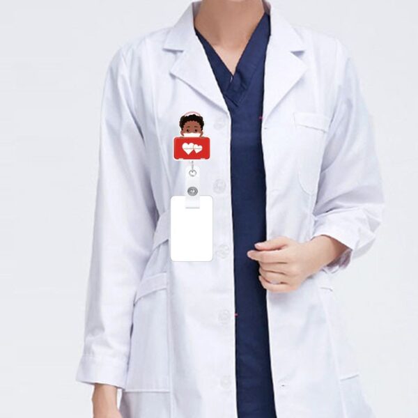 Wholesale Badge Reels Acrylic Doctor Nurse Retractable Keychain