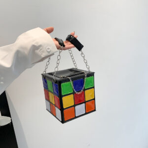 Wholesale PU Geometric Bag Magic Square Bag