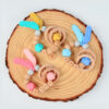 Wholesale Baby Wooden Teether Bracelet Rattle Silicone Bead Micro Stick TOY