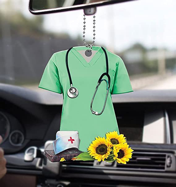 Wholesale Acrylic Nurse Uniform Car Hanging Decoration
