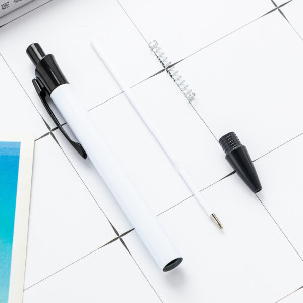 Wholesale New DIY Blank Sublimation Coating Pen Metal Push Aluminum Rod Ballpoint Pen