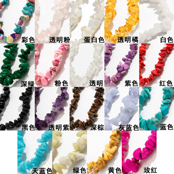 O1CN011WrGuC23L3WFNgnjZ_1005997238-0-cib Wholesale Irregular Geometric Colored Crushed Stone Bracelet