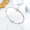 Wholesale Heart Shaped Crown Diamond Alloy Bracelet