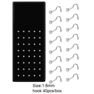 White hook 40/box-1.8mm