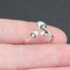 Wholesale Alloy Open Mushroom Rings