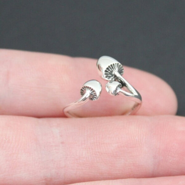 Wholesale Alloy Open Mushroom Rings