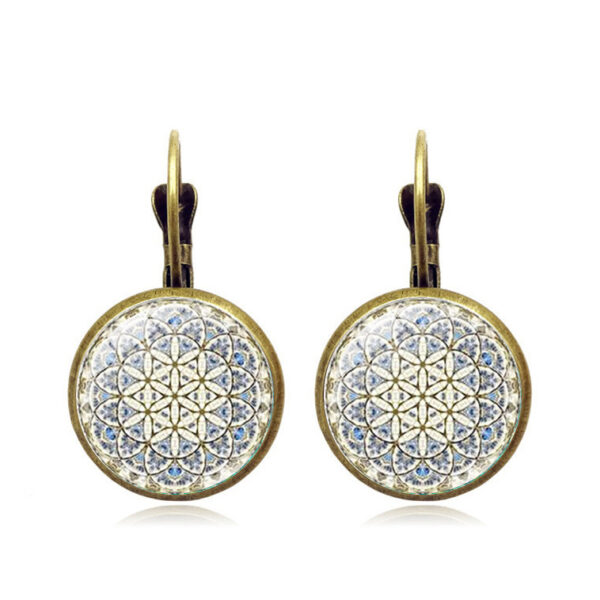 Wholesale Mandala Alloy Earrings