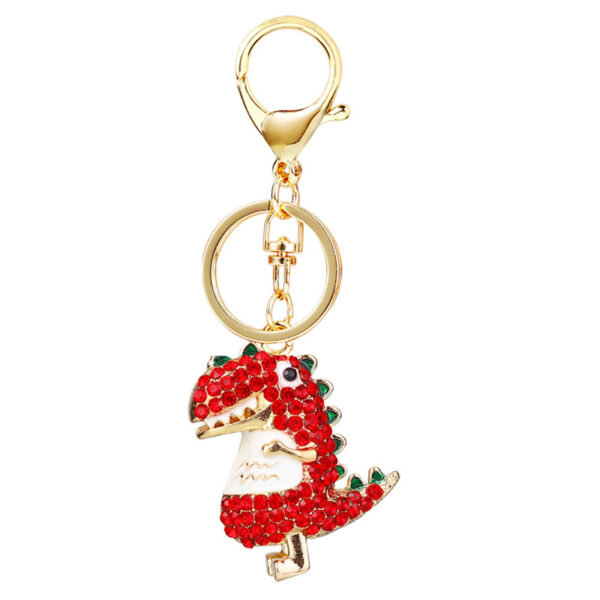 O1CN011ZysCI2MmyOrZpDao_2204146159871-0-cib Wholesale Water Diamond Dinosaur Doll Zinc Alloy Keychain
