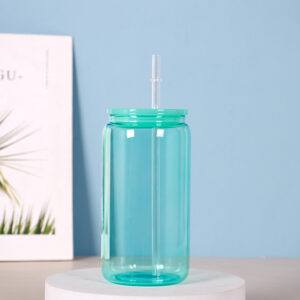 16OZ single layer plastic cover green / 401-500ml