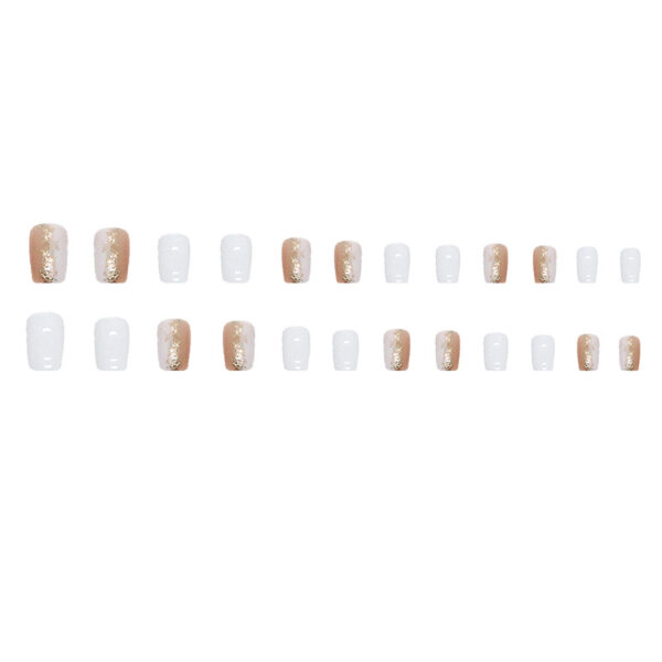 Wholesale Plastic Shiny Platinum Square False Nails