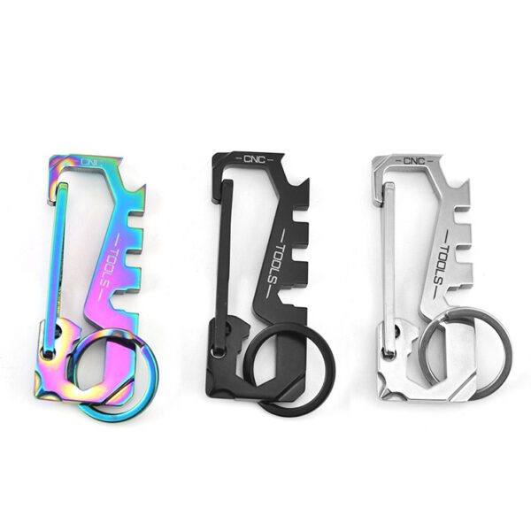 Wholesale Stainless Steel Outdoor Mountaineering Keychain
