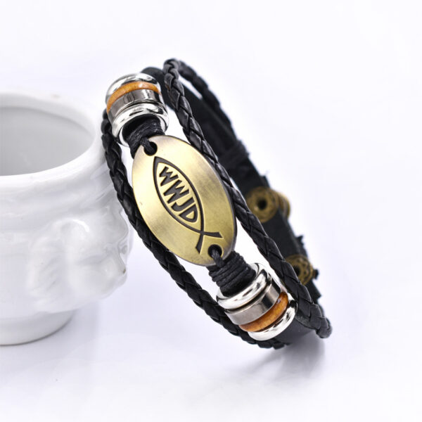 O1CN011fwSc029Z9Fnpbq0I_6000000008081-0-cib Wholesale Zinc Alloy Genuine Leather Multi-layer Snap Button Beaded Bracelet