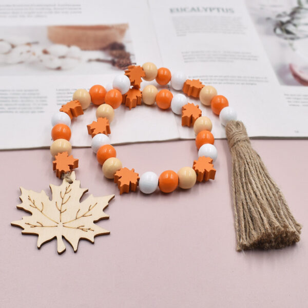 Wholesale of 2023 Thanksgiving Hemp Rope Tassel Wooden Beaded Home Decorative Pendants