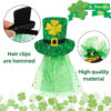 Wholesale Irish Festival Hair Clips Headwear St. Patrick's Day Party Green Mesh Hair Accessories