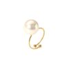 Wholesale 18K Gold Stainless Steel Adjustable Pearl Ring