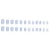 Wholesale Plastic Light Blue Square Matte False Nails