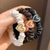 Wholesale 5PCS Plastic Love High Elastic Hair Ties