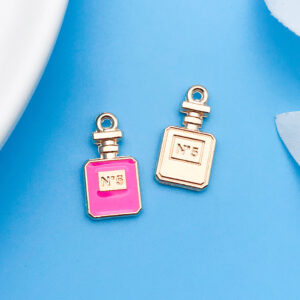 1 drop oil rose red square perfume bottle 8.5x 16mm-17567-1g