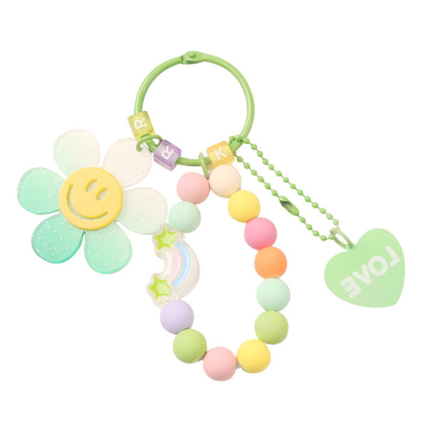 Wholesale Colorful Sun Flower Resin Keychain