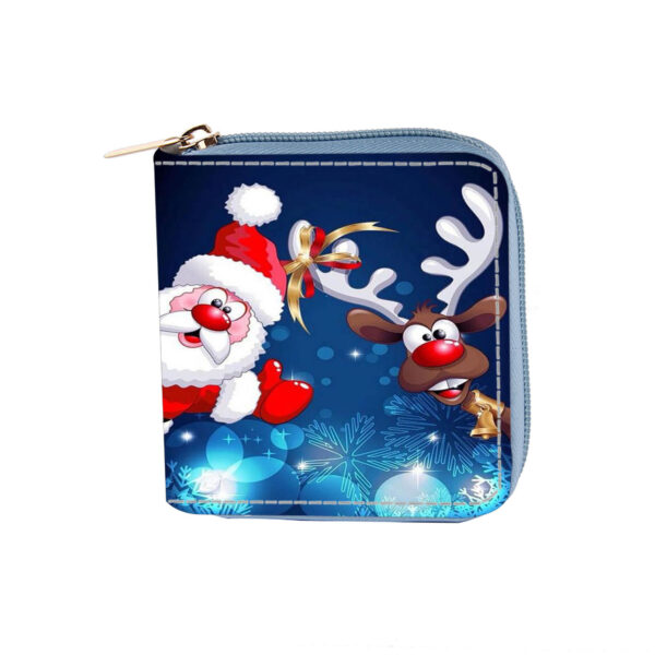 Wholesale Anime Deer Santa Claus Short PU Zipper Wallet