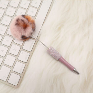 Bullet type 1.0MM black ink / leather powder black leopard print