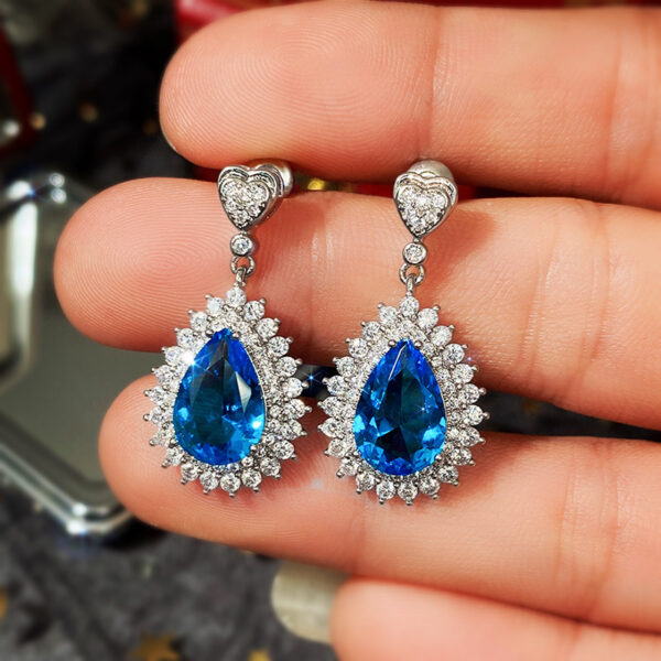 O1CN011odlsV1jNXG7785nz_3551054536-0-cib Wholesale Water Drop Blue Zircon Blue Gemstone Earrings