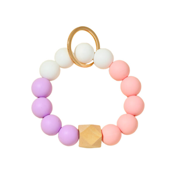O1CN011otZlq1bFjfItPOvG_2857743436-0-cib Wholesale Candy Color Silicone Beaded Wrist Keychain