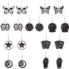 O1CN011rhmOI1POBjMhGwtR__2213249061830-0-cib Wholesale Halloween Punk Style Dark Butterfly Skull Series Skull Alloy Earrings