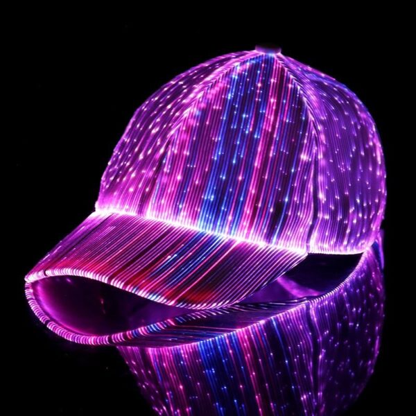 Wholesale LED Fiber Optic Luminous Baseball Caps