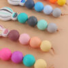Wholesale Cartoon Hot Air Balloon Silicone Handmade Beaded Keychain
