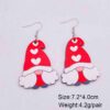 Wholesale Valentine's Day Love Hot Air Balloon Dwarf Lips Wooden Earrings