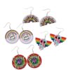 Wholesale Rainbow Gay Acrylic Earrings