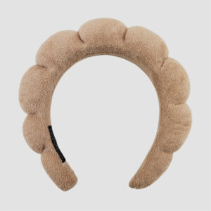 Dark khaki headband (terry velvet)