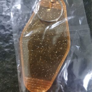 Translucent orange (glitter) room card