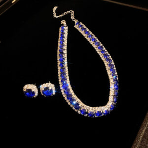 Silver-blue (set of two)