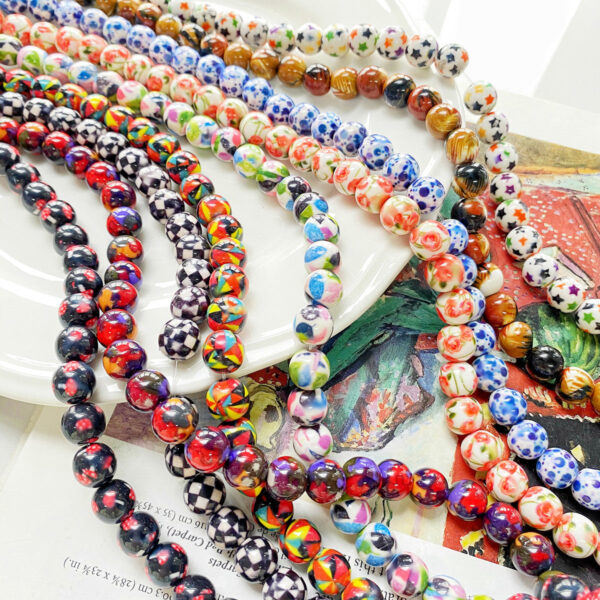 Wholesale 10mm Resin Printing Beads