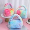 Wholesale Colorful Plush Makeup Storage Bag