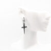 Wholesale Skeleton Cross Titanium Steel Earrings