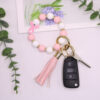 O1CN0126Afxb1eDqyhR6WcS_2216524353838-0-cib Wholesale Vermicelli Strap Flamingo Silicone Beaded Wrist Keychain