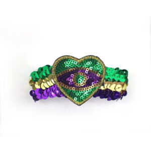 Sequin bracelet/love
