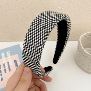 Hairband-Black and White Fine Diamond