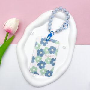 Five-leaf flower-blue and green + five-pointed star Smiley face bracelet (Sky Blue)